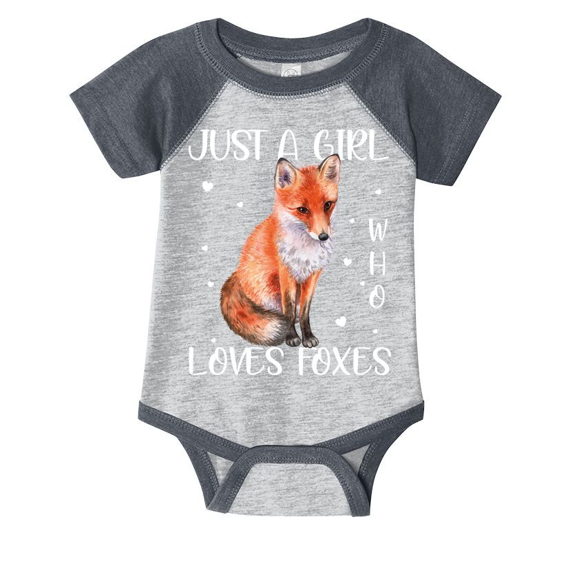 Just A Girl Who Loves Foxes Infant Baby Jersey Bodysuit
