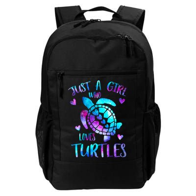 Just A Girl Who Loves Turtles Galaxy Space Sea Turtle Lover Meaningful Gift Backpack