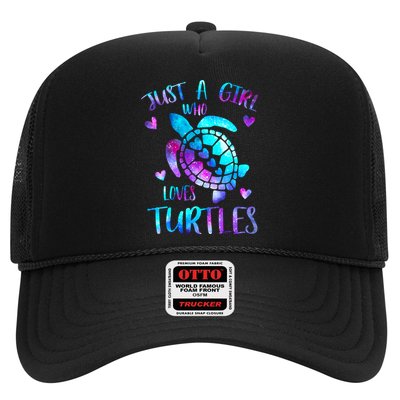 Just A Girl Who Loves Turtles Galaxy Space Sea Turtle Lover Meaningful Gift Trucker Hat