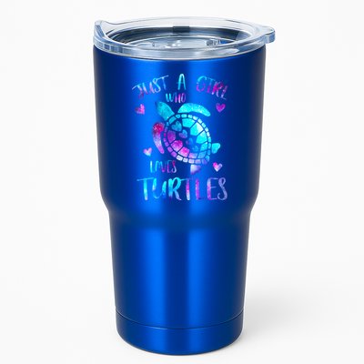 Just A Girl Who Loves Turtles Galaxy Space Sea Turtle Lover Meaningful Gift Tumbler