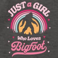 Just A Girl Who Loves Bigfoot Funny Funny Funny Bigfoot Vector Backpack