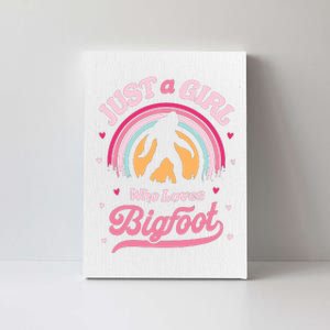 Just A Girl Who Loves Bigfoot Funny Funny Funny Bigfoot Canvas