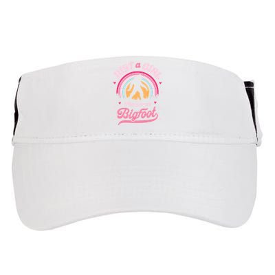 Just A Girl Who Loves Bigfoot Funny Funny Funny Bigfoot Adult Drive Performance Visor