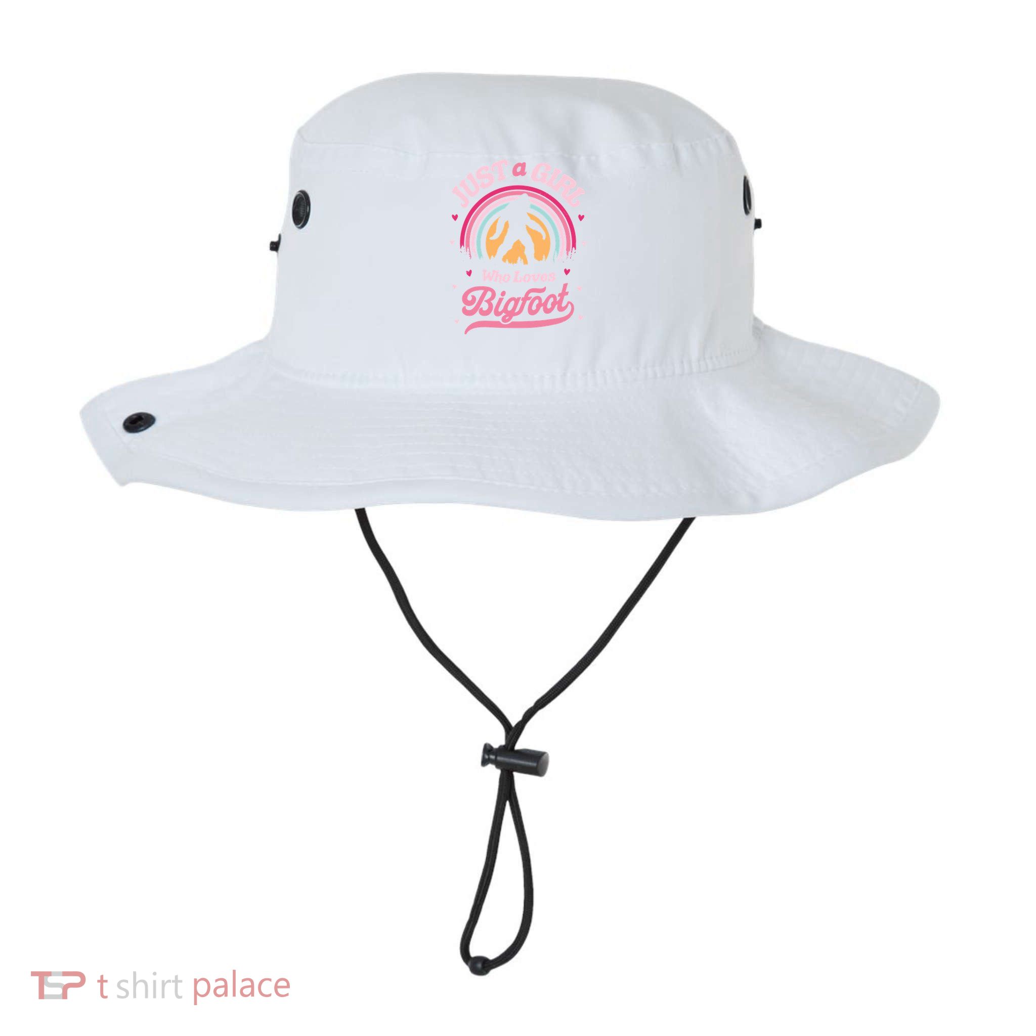 Just A Girl Who Loves Bigfoot Funny Funny Funny Bigfoot Bucket Hat
