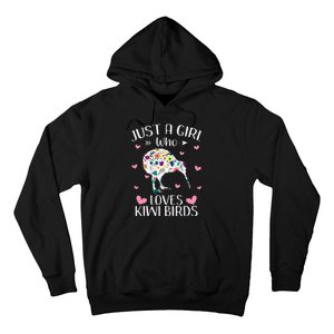 Just A Girl Who Loves Kiwis Cute Kiwi Lover Girls Kids Hoodie