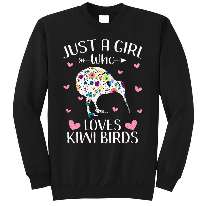 Just A Girl Who Loves Kiwis Cute Kiwi Lover Girls Kids Sweatshirt