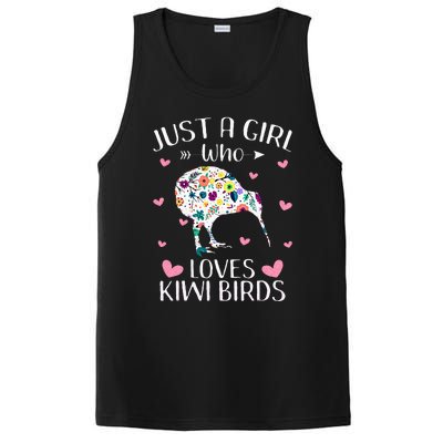 Just A Girl Who Loves Kiwis Cute Kiwi Lover Girls Kids PosiCharge Competitor Tank