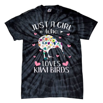 Just A Girl Who Loves Kiwis Cute Kiwi Lover Girls Kids Tie-Dye T-Shirt