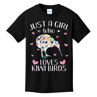 Just A Girl Who Loves Kiwis Cute Kiwi Lover Girls Kids Kids T-Shirt