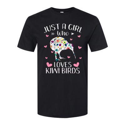 Just A Girl Who Loves Kiwis Cute Kiwi Lover Girls Kids Softstyle CVC T-Shirt