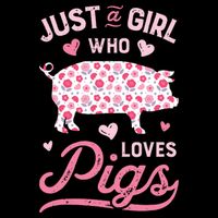 Just A Girl Who Loves Pigs Funny Pig Lover Impact Tech Backpack