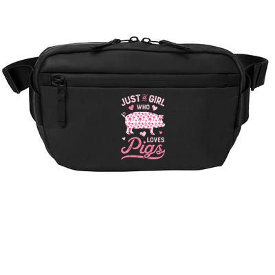 Just A Girl Who Loves Pigs Funny Pig Lover Crossbody Pack