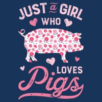 Just A Girl Who Loves Pigs Funny Pig Lover Cooling Performance Crew T-Shirt