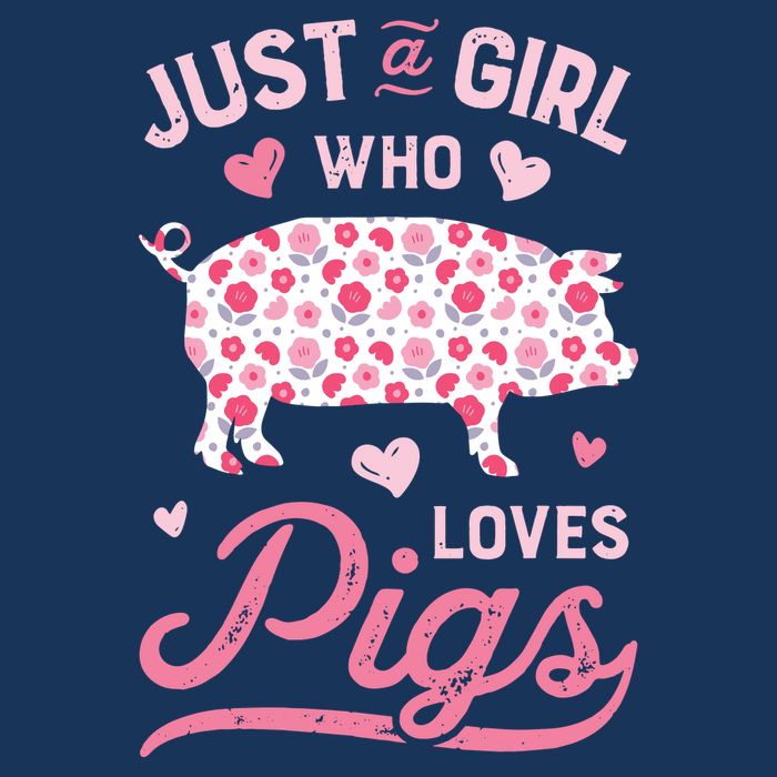 Just A Girl Who Loves Pigs Funny Pig Lover Cooling Performance Crew T-Shirt