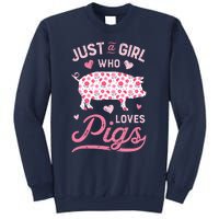 Just A Girl Who Loves Pigs Funny Pig Lover Sweatshirt