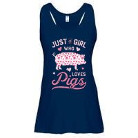 Just A Girl Who Loves Pigs Funny Pig Lover Ladies Essential Flowy Tank