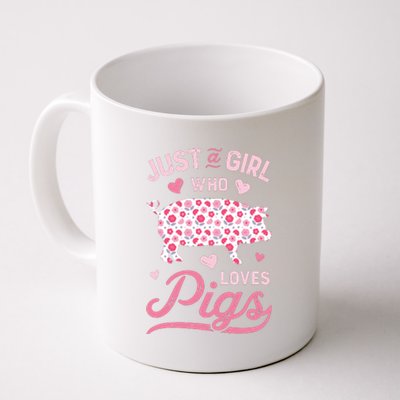 Just A Girl Who Loves Pigs Funny Pig Lover Coffee Mug