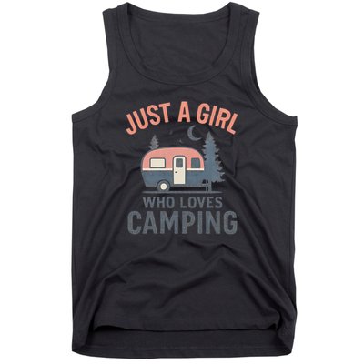Just a Girl Who Loves Camping Tank Top