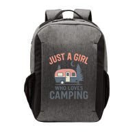 Just a Girl Who Loves Camping Vector Backpack
