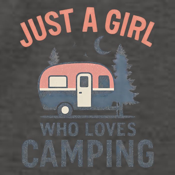 Just a Girl Who Loves Camping Vector Backpack