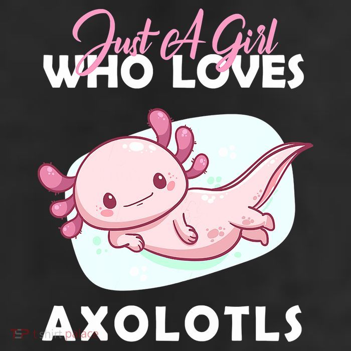 Just A Girl Who Loves Axolotl 7 Panel Mesh Trucker Snapback Hat