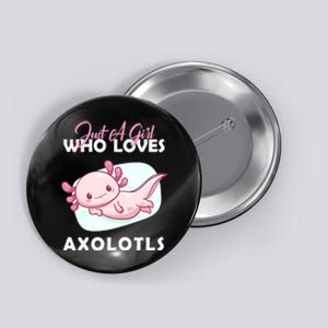 Just A Girl Who Loves Axolotl Button