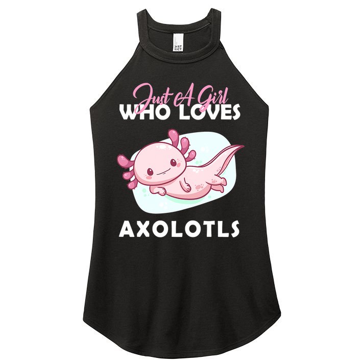 Just A Girl Who Loves Axolotl Women's Perfect Tri Rocker Tank