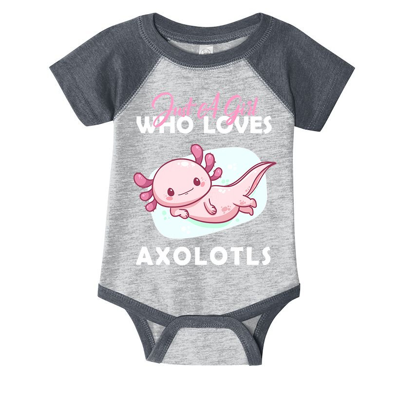 Just A Girl Who Loves Axolotl Infant Baby Jersey Bodysuit