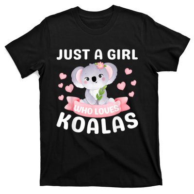 Just A Girl Who Loves Koala Bear Funny Christmas Birthday T-Shirt