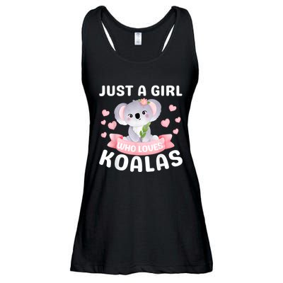 Just A Girl Who Loves Koala Bear Funny Christmas Birthday Ladies Essential Flowy Tank