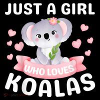 Just A Girl Who Loves Koala Bear Funny Christmas Birthday Baby Bodysuit