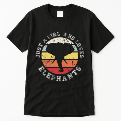 Just A Girl Who Loves Elephants Elephant Tall T-Shirt