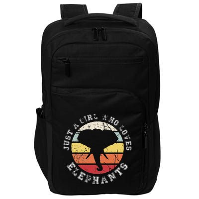 Just A Girl Who Loves Elephants Elephant Impact Tech Backpack
