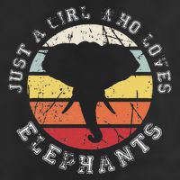 Just A Girl Who Loves Elephants Elephant Adult Drive Performance Visor
