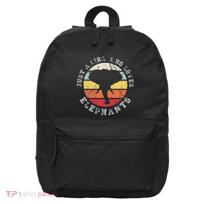 Just A Girl Who Loves Elephants Elephant 16 in Basic Backpack