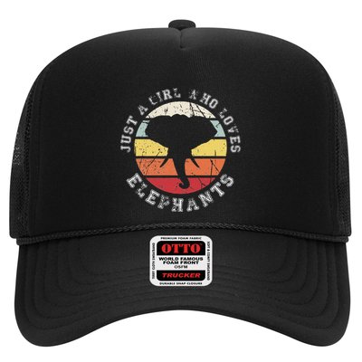 Just A Girl Who Loves Elephants Elephant Trucker Hat