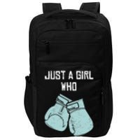 Just A Girl Who Hits Things Boxing Wo Punching Outfit Impact Tech Backpack