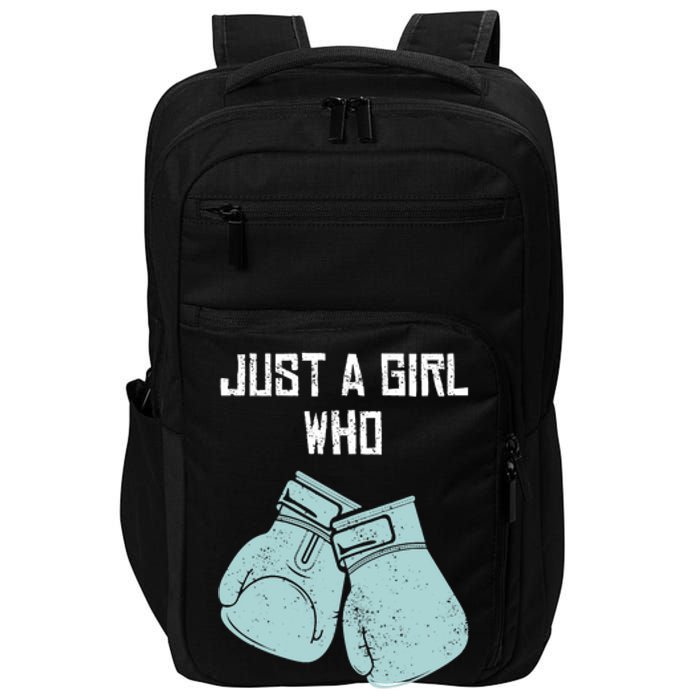 Just A Girl Who Hits Things Boxing Wo Punching Outfit Impact Tech Backpack