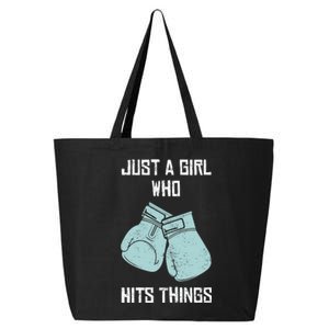 Just A Girl Who Hits Things Boxing Wo Punching Outfit 25L Jumbo Tote