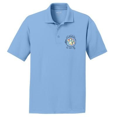 Just A Girl Who Loves Her Rescue Dog Gift PosiCharge RacerMesh Polo