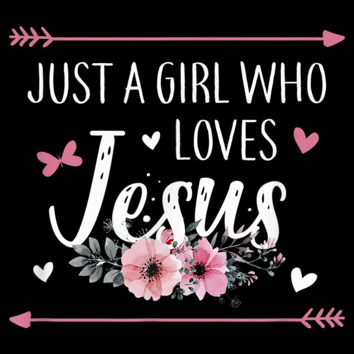 Just A Girl Who Loves Jesus Religious Christian Cooling Performance Crew T-Shirt