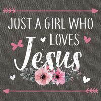 Just A Girl Who Loves Jesus Religious Christian Cotton Canvas Backpack