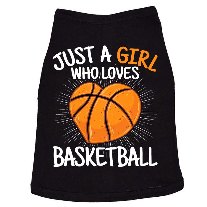 Just A Girl Who Loves Basketball Merch Girl Doggie Tank