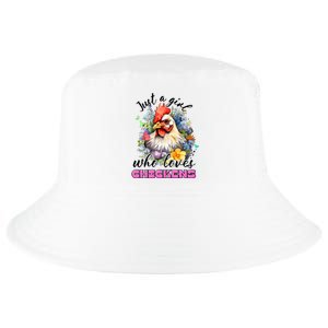 Just A Girl Who Loves Chickens Cool Comfort Performance Bucket Hat