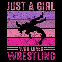 Just A Girl Who Loves Wrestling Girl Wrestle Outfit Wrestler Cooling Performance Crew T-Shirt