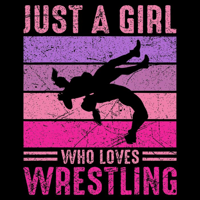 Just A Girl Who Loves Wrestling Girl Wrestle Outfit Wrestler Cooling Performance Crew T-Shirt