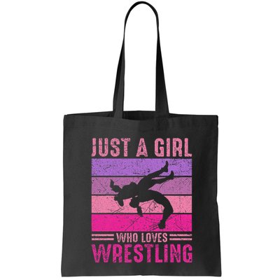 Just A Girl Who Loves Wrestling Girl Wrestle Outfit Wrestler Bag