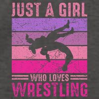 Just A Girl Who Loves Wrestling Girl Wrestle Outfit Wrestler Vector Backpack