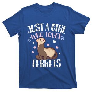 Just A Girl Who Loves Ferrets Cool Gift T-Shirt