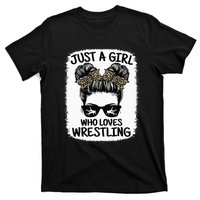 Just A Girl Who Loves Wrestling Funny Wrestle Lover Wrestler T-Shirt